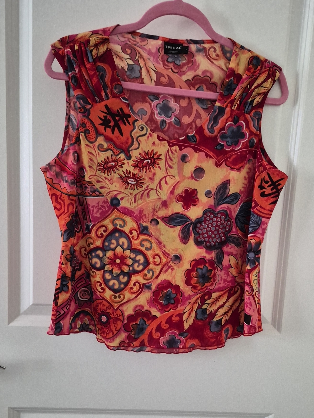 Women's Sleeveless Colorful Top